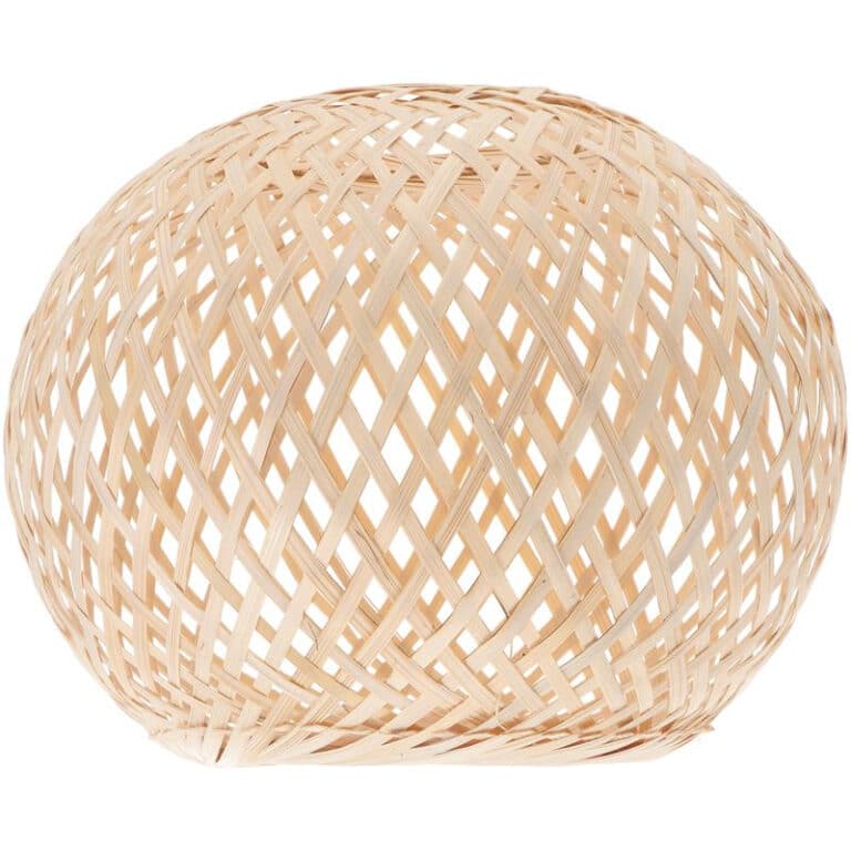 Tissé Abat-Jour Paille Rotin Pendentif Lampe Lustre Lumière Couverture