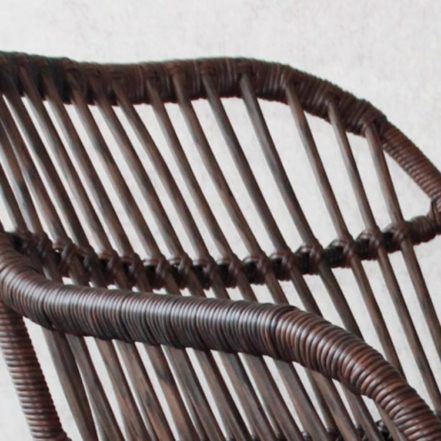 Rocking- chair en rotin vintage