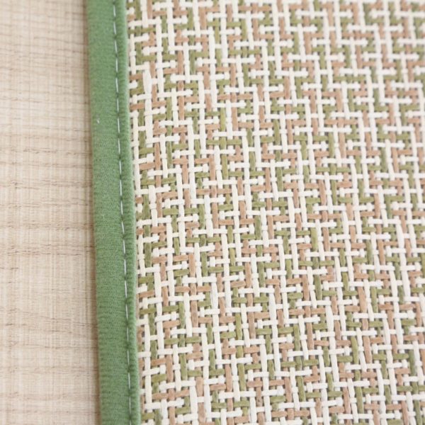 Tapis rectangulaire en rotin japonais vert tapis rectangulaire en rotin japonais vert 4