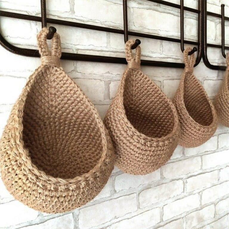 Panier À Suspendre, Rangement Mural Pour Panier À Suspension Tissé