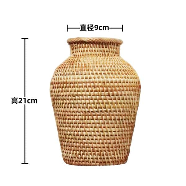 Vase d'ornement en rotin classique vase d ornement en rotin classique 6