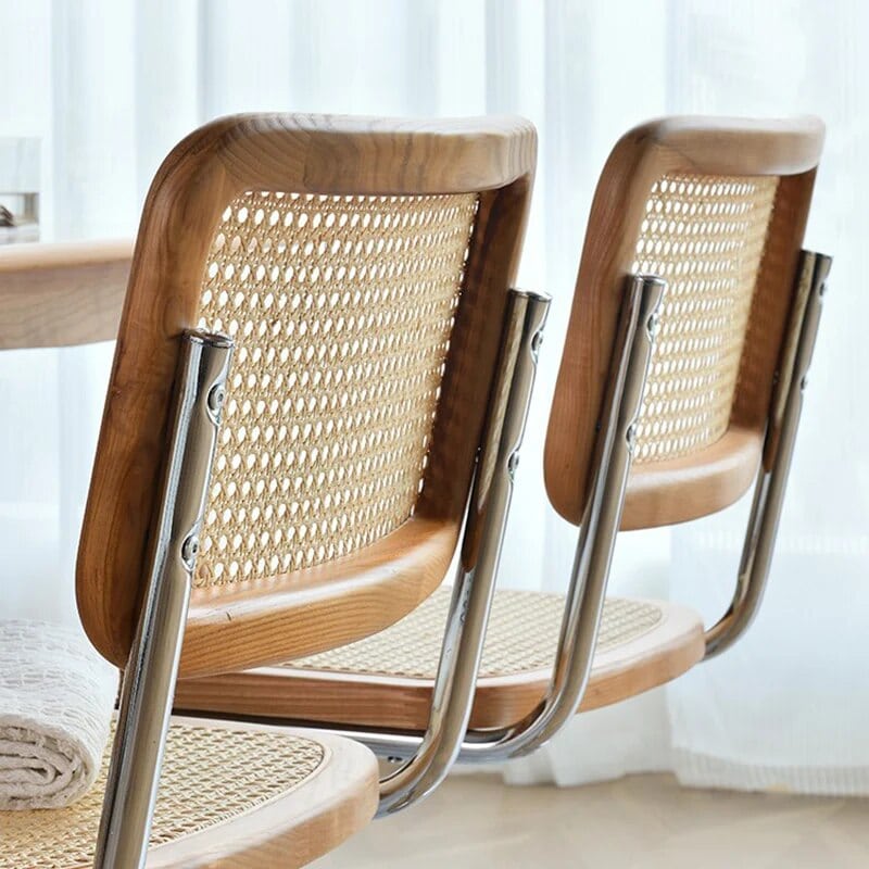 Chaise en Rotin Ergonomique de Style Moderne