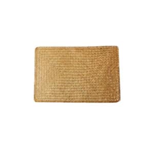 Set de Table Effet Rotin Rectangulaire en Jonc de Mer sur fond blanc