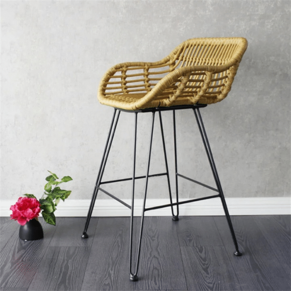 Chaise de Bar Rotin Style Moderne et Confortable