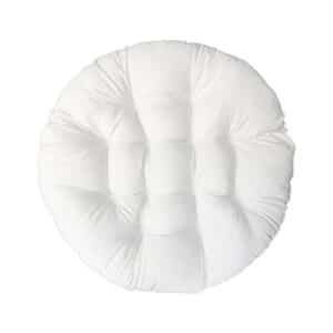 Coussin Loveuse Rotin Style Moderne et Rond sur fond blanc