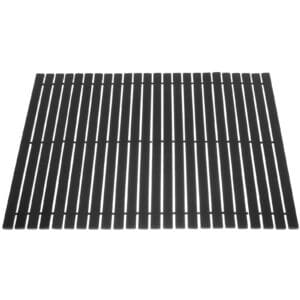 Tapis Bambou Design et Fonctionnel noir sur fond blanc