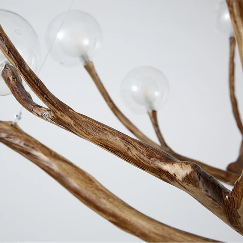 Lustre Effet Bois en Forme de Branche Lustre Effet Bois en Forme de Branche