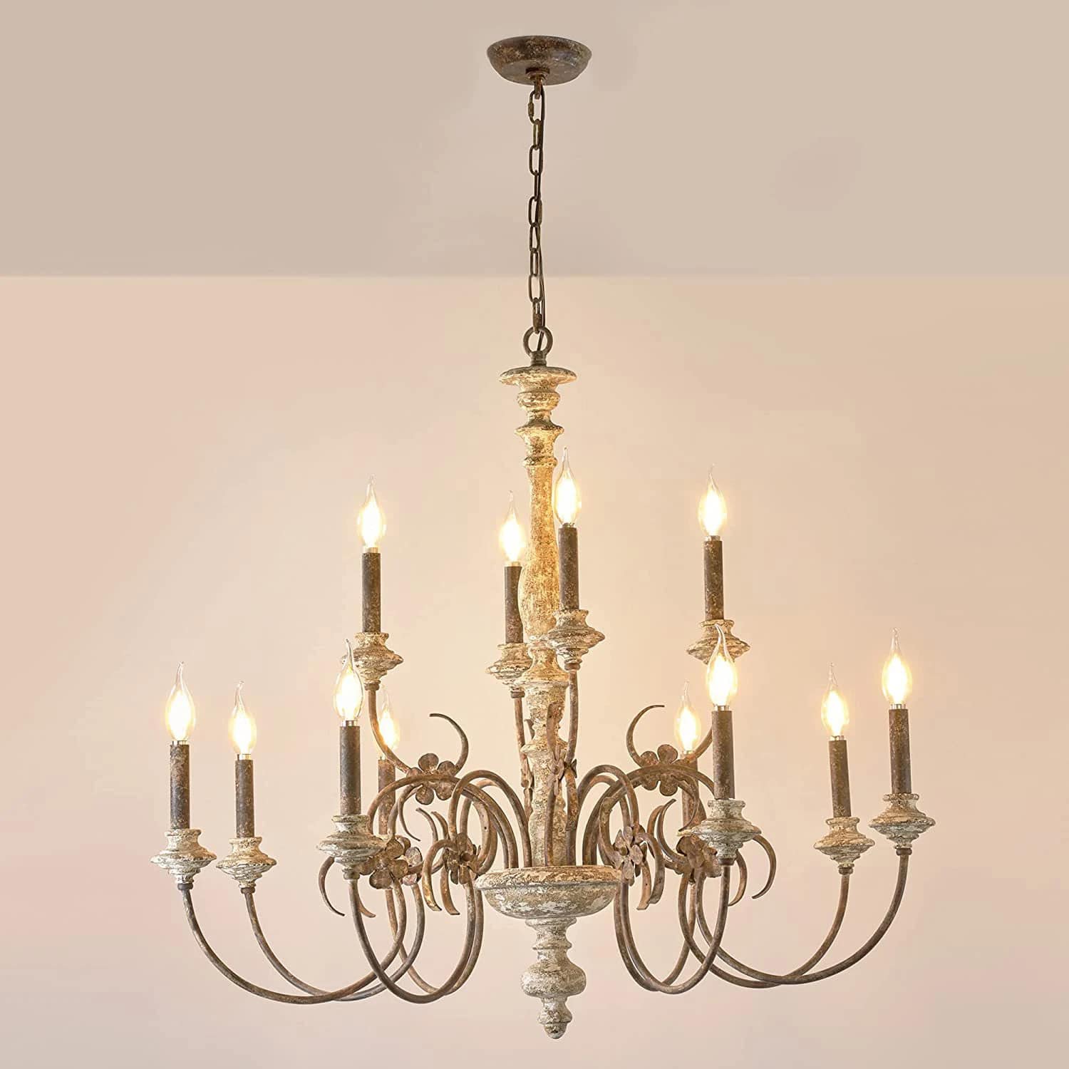 Plafonnier Bois LED de Style Chandelier Plafonnier Bois LED de Style Chandelier