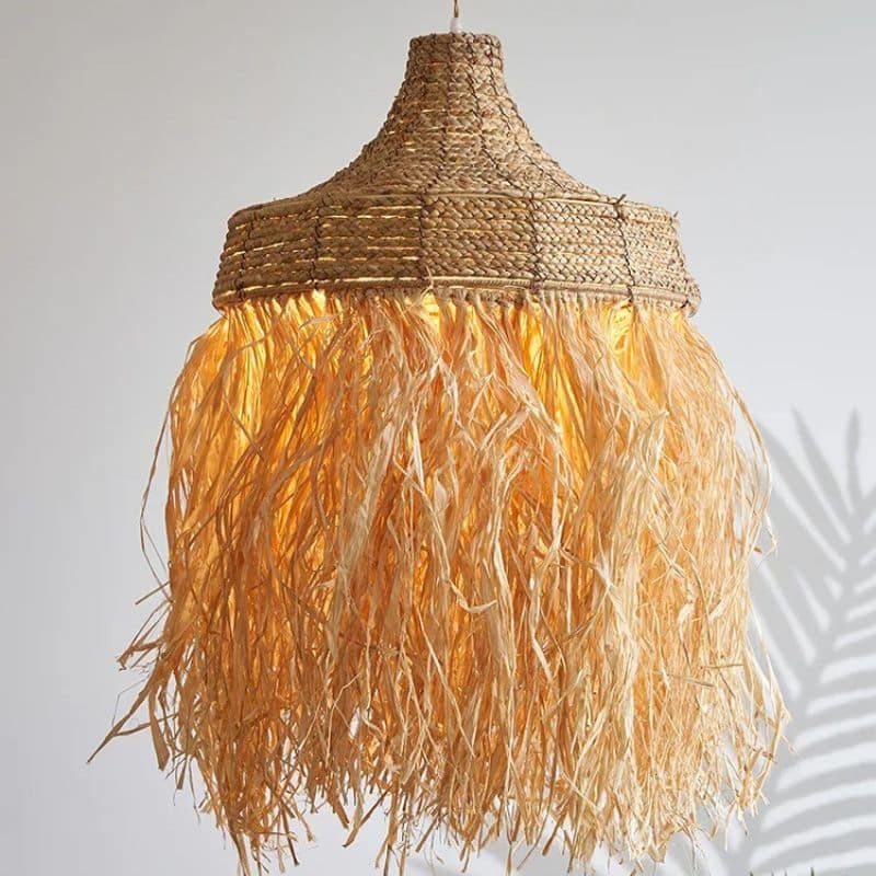 Suspension Paille Décorative et Polyvalente Suspension Paille Décorative et Polyvalente dans un intérieur