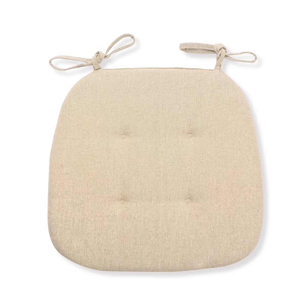 Coussin Chaise Rotin Beige en Coton Coussin Chaise Rotin Beige en Coton sur fond blanc