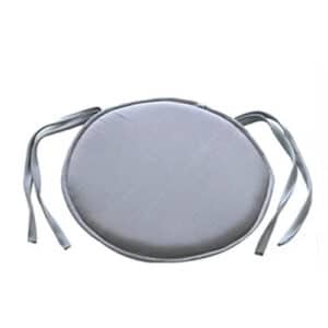 Coussin Chaise Rotin Rond à Lacets sur fond blanc