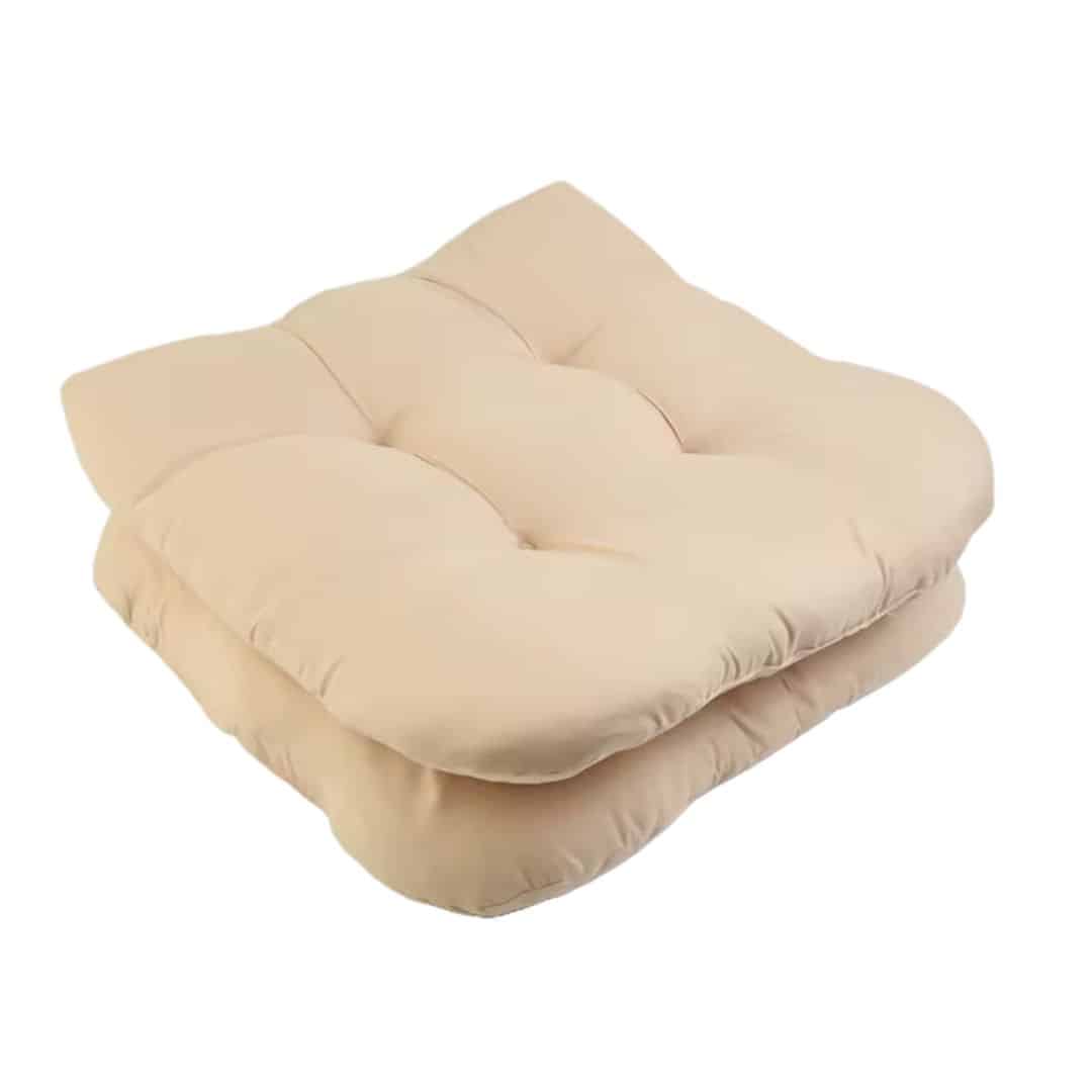 Lot de 2 Coussins Chaise Rotin Beiges Lot de 2 Coussins Chaise Rotin Beiges