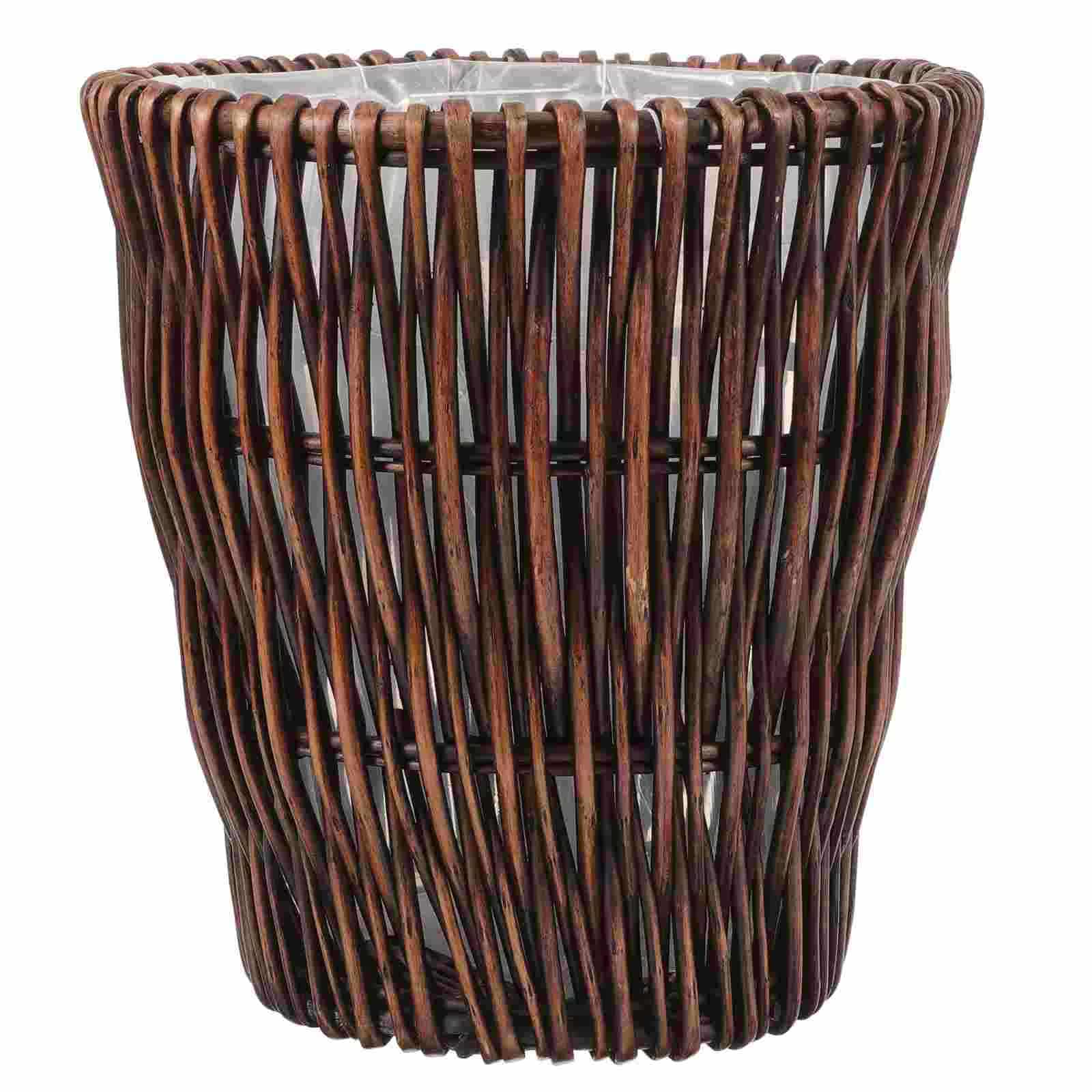 Poubelle Rotin de Style Vintage Poubelle Rotin de Style Vintage – Image 2