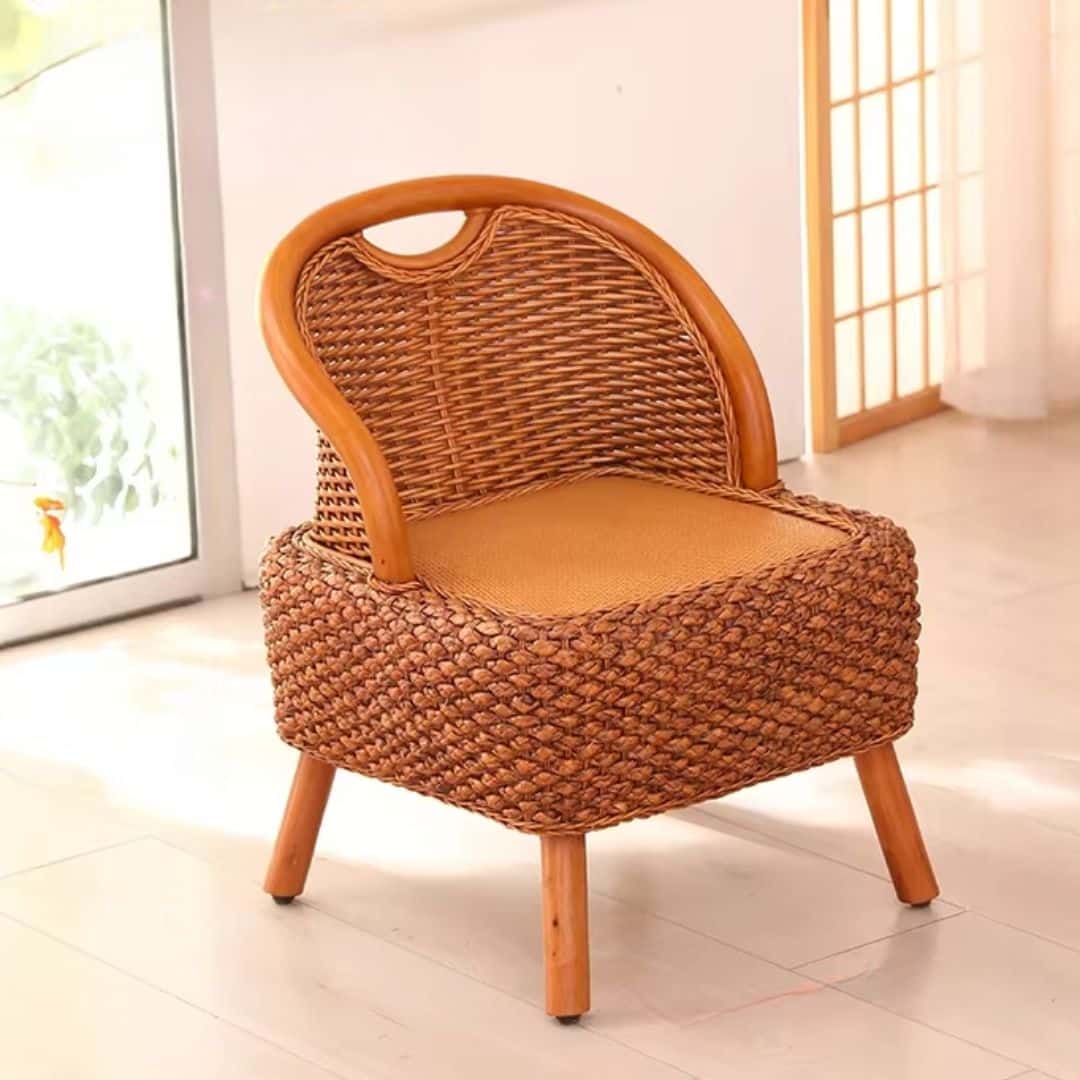 Tabouret Osier Moderne avec Dossier Tabouret Osier Moderne avec Dossier