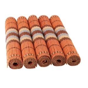 Lot de 5 Sets de Table Bambou de Style Bohème
