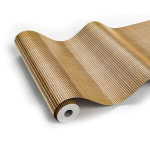 Papier Peint Bambou Effet Rustique sur fond blanc