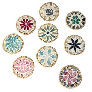 Set de Table Rotin Créatif sur fond blanc